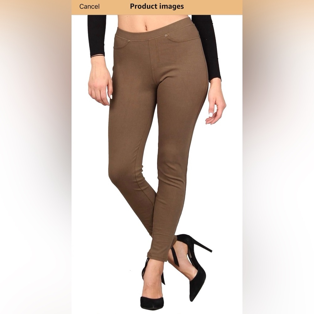Brown Skinny Lildy Leggings